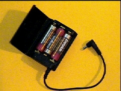 The Aiwa external battery pack. (Holds 3 'AA' batteries)