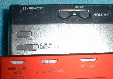 Sony MZ-E90 bottom buttons